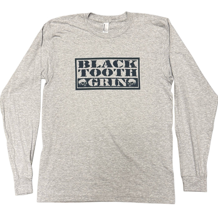 Black Tooth Grin Heather Gray Long Sleeve Tee