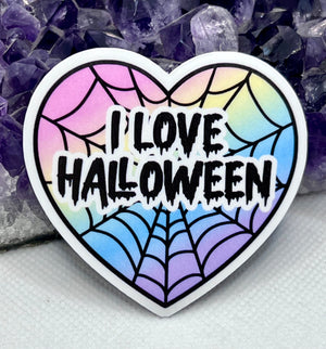 “I Love Halloween” Vinyl Sticker