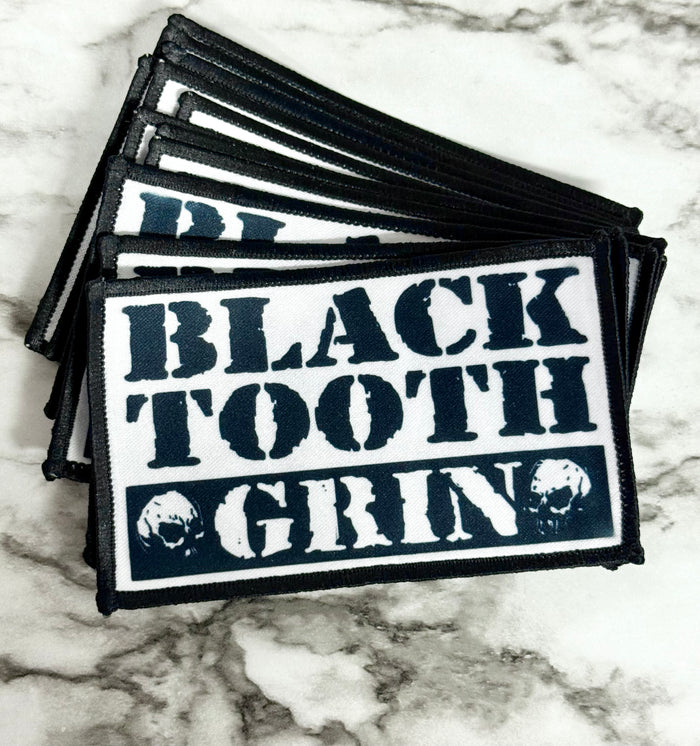 Black Tooth Grin Iron-on Patches