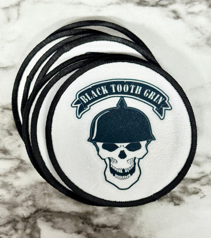 Black Tooth Grin Iron-on Patches