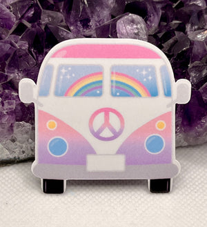 Hippie Bus Vinyl Sticker