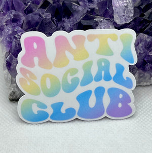 “Anti Social Club” Vinyl Sticker